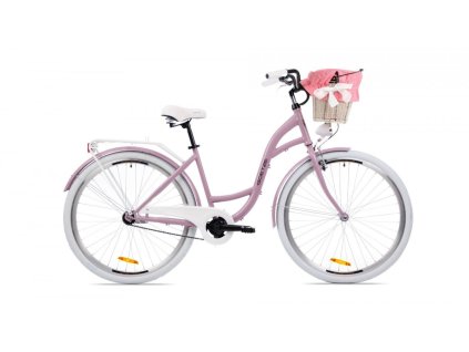 retro bike mestsky 26 28 1prevod mestsky malinovy ruzovy lila biely 1200x800