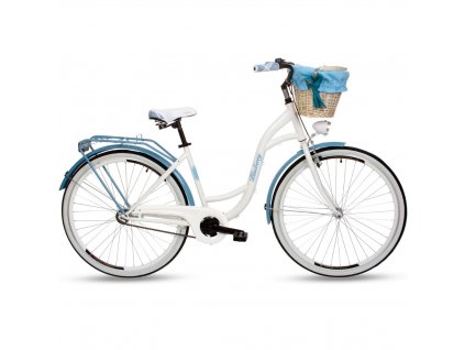 Retro Bicykel GOETZE BLUEBERRY 28" 1 Prevodový modrý +košík grátis