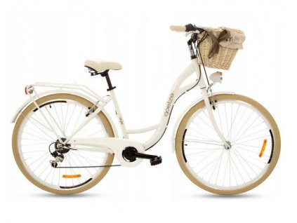Retro Bicykel GOETZE COLOURS LTD 28" 3 prevodový kremový+košík grátis