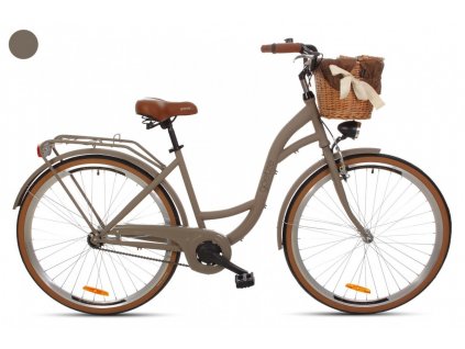 Retro Bicykel GOETZE STYLE LTD 28" 1 Prevodový Caffe-Latte+Košík