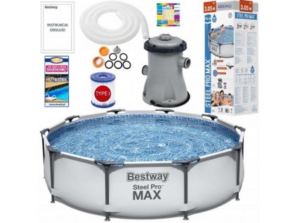 Bazén BESTWAY STEEL PRO MAX 305x76cm +filtrácia + čerpadlo