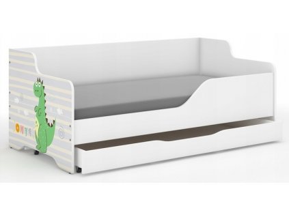 Detská posteľ LILU Dino+ šuflík+matrac+rošt