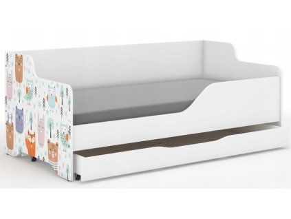 Detská posteľ LILU Les+ šuflík+matrac+rošt
