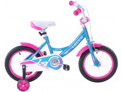 Detský bicykel 14" Fuzlu LECCE GIRL modro-ružový