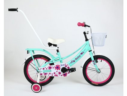 Detský bicykel 16" Turbo Daisy mint / ružový