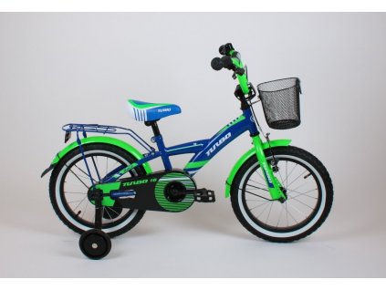 Detský bicykel 16" Turbo Race bike námornícka modro-zelená