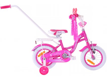 Detský Bicykel Lilly 12" Pink-white