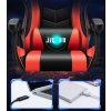 Otočná herná stolička PRO Gaming + Masážny vankúš GRÁTIS červeno-čierna