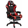 Otočná herná stolička PRO Gaming + Masážny vankúš GRÁTIS červeno-čierna