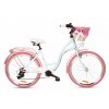 Retro Bicykel 26" Goetze Mood 6 Prevodový svetlomodro/ružový+košík