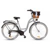 Retro Bicykel 28" Goetze MOOD 7 Prevodový šedo/čierny+košík