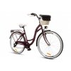 Retro Bicykel 28" GOETZE MOOD 7 prevodový tmavo-fialový+košík