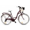 Retro Bicykel 28" GOETZE MOOD 7 prevodový tmavo-fialový+košík