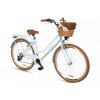 Retro Bicykel 28" GOETZE TOURING 7 prevodový bledomodrý+košík