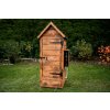 Záhradná Drevená elektrická udiareň 220L s okienkom,impregnovaná, opaľovaná bez osvetlenia