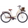 Dámsky Retro Bicykel CITY 26"/28" 3 Prevodový Kremový Doplnky + Košík Grátis