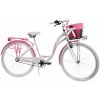 Dámsky Retro Bicykel CITY 28" 3 Prevodový Ružové doplnky + Košík Grátis