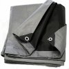 Euro KRYCIA PLACHTA 3x4 m STRIEBORNO-ČIERNA (260g/m²)