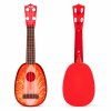 Ukulele gitara pre deti, štvorstrunová, jahoda