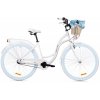 retro mestsky bicykel 28 3 prevodovy hlinikovy goetze biely modre kolesa