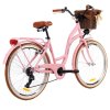 bicykel goetze hlinikový damsky mestsky ruzovohnedy2