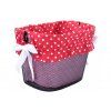 Dekoratívna textilná výplň do košíka Červená