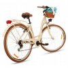 Retro Bicykel 26" GOETZE MOOD 7 prevodový Krémový +košík