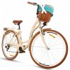 Retro Bicykel 26" GOETZE MOOD 7 prevodový Krémový +košík