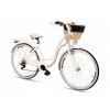 Retro Bicykel 26"/28" GOETZE MOOD 7 prevodový biely +košík