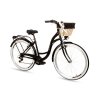 Retro Bicykel 28" Goetze MOOD 7 Prevodový Čierny+košík