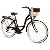 Retro Bicykel 28" Goetze MOOD 7 Prevodový Čierny+košík