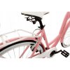 Retro Bicykel 28" Goetze MOOD 7 Prevodový Ružový-biele kolesá+košík