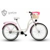 Retro Bicykel GOETZE BLUEBERRY 26" 1 Prevodový bielo/ružový +Košík Grátis