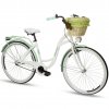 Retro Bicykel GOETZE BLUEBERRY 28" 1 Prevodový Bielo/Mentolový +košík