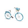 Retro Bicykel GOETZE COLOURS 26"/28" 1 Prevodový Bielo-modrý+košík