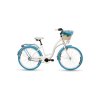 Retro Bicykel GOETZE COLOURS 26"/28" 1 Prevodový Bielo-modrý+košík