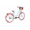 Retro Bicykel GOETZE COLOURS 26"/28" 1 Prevodový Modrý ružové kolesá+košík