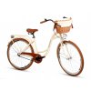 Retro Bicykel GOETZE COLOURS 28" 1 Prevodový Krémovo-hnedý+Košík