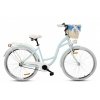 Retro Bicykel Goetze COLOURS 28" 1 Prevodový Nebeský+košík