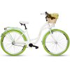 Retro Bicykel GOETZE COLOURS LTD 28" 1 Prevodový bielo zelený+košík