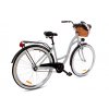 Retro bicykel GOETZE COLOURS LTD 28" 1 prevodový Šedý +košík