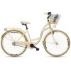 Retro Bicykel GOETZE COLOURS LTD 28" 3 prevodový kremový+košík grátis
