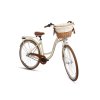 Retro Bicykel GOETZE COLOURS LTD 28" 3 Prevodový Krémový-hnedé kolesá+košík