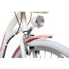 Retro Bicykel GOETZE HLINIKOVÝ 26" 7 Prevodový Bielo-Ružový+košík