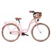 Retro Bicykel Goetze STYLE 28″ 1 prevodový ružovo-hnedý + košík
