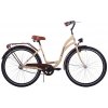 Dámsky mestský bicykel Kozbike 26" krémovo-hnedý (26K23-S1)