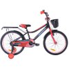Detský bicykel 20" Fuzlu Thor čierno-červeno-modrý lesklý