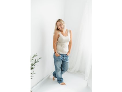 Viskózové bezešvé tílko