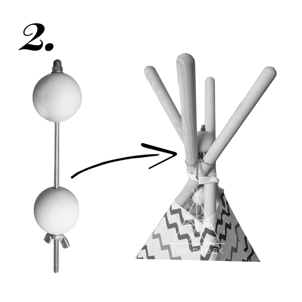 Návod na zloženie Teepee stanu