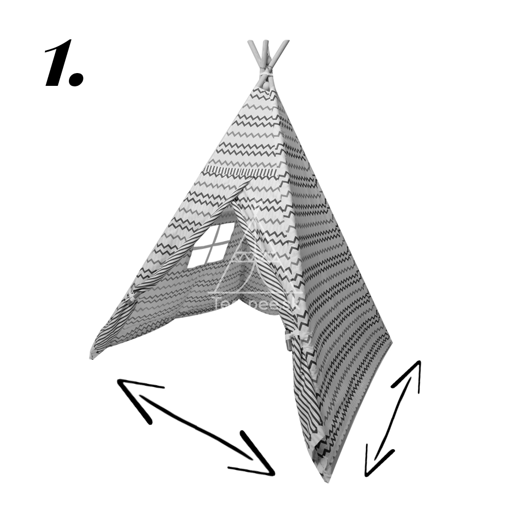 Tee-pee.sk | 1. Krok - montáž teepee stanu